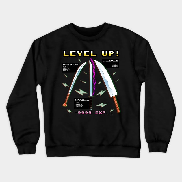 Level Up! Crewneck Sweatshirt by FlamingFox